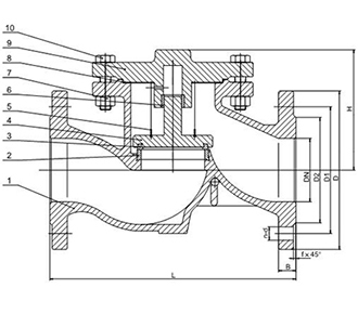 Flanged Lift Check Valve image 2