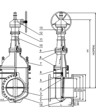 Metal Seated Gate Valve - Rising Stem (DIN F4/F5) image 2