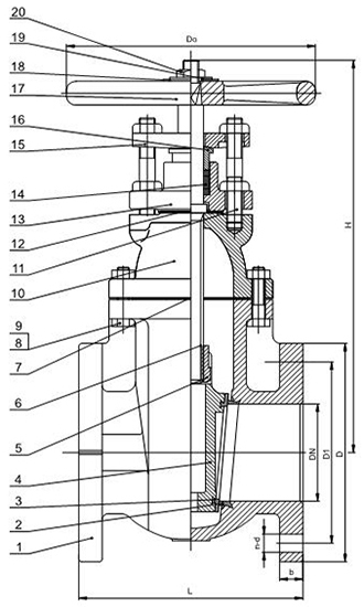 Metal Seated Gate Valve - Non-Rising Stem (BS 5163) image 2