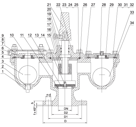 Double Orifice Air Release Valve image 2