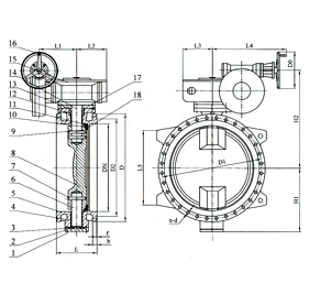 Double-Eccentric Flanged Butterfly Valve · Series 01