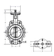 Wafer or Lugged Butterfly Valve · Series 01 image 2