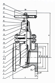 DIN Cast Iron Gate Valve · PN10 image 2