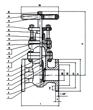 BS Cast Iron Gate Valve · Non-Rising Stem · PN16 image 2