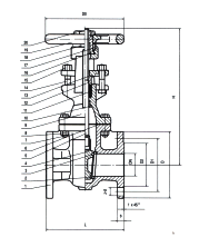 BS Cast Iron Gate Valve · Rising Stem · PN16 image 2