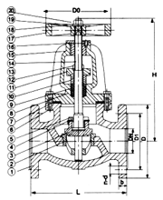 BS Cast Iron Globe Valve · PN16 image 2