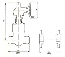 Cast Steel Pressure Seal Gate Valve image 2