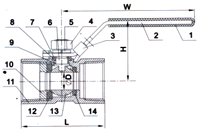 One-Piece Stainless Steel Ball Valve · 1000 WOG image 2