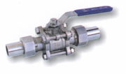 Stainless Steel · Three-Piece Ball Valve · Union Butt-Weld End